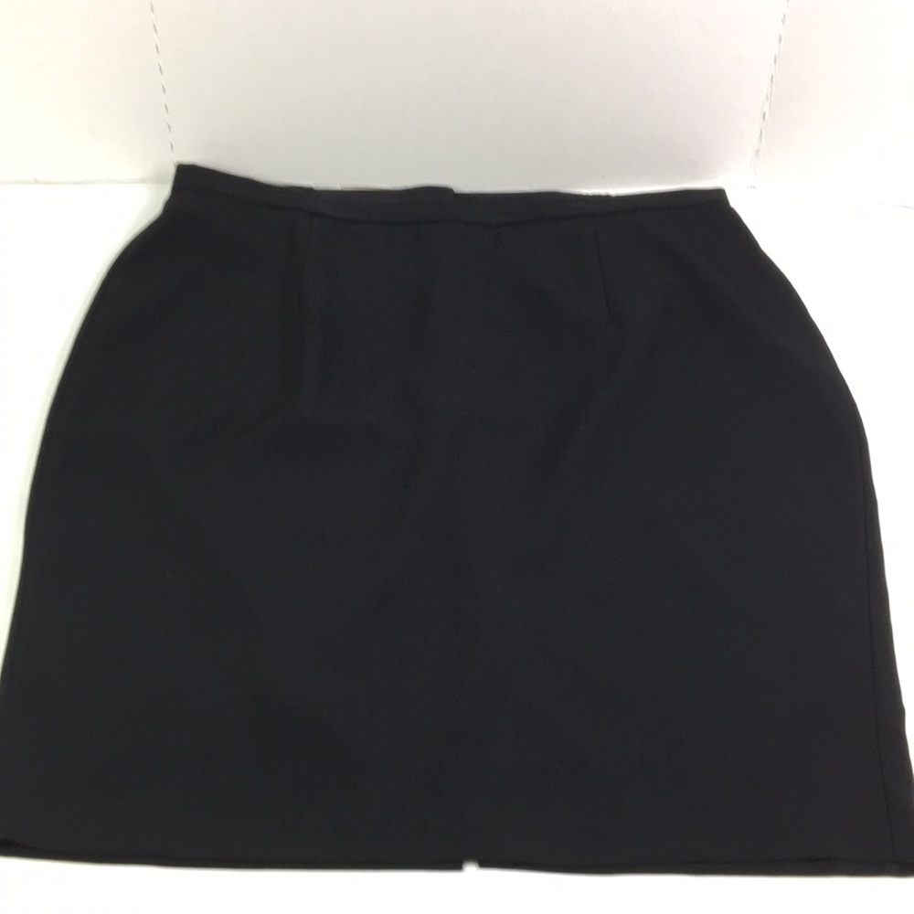 Liz Claiborne Villager Skirt Black Elastic sides Zips up Size 24W - Picture 3 of 10